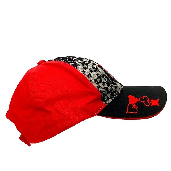 Six Flags -Harley Quinn-Suicide Squad/Batman-Red/Black Baseball Hat- 100% Cotton - Picture 3 of 10